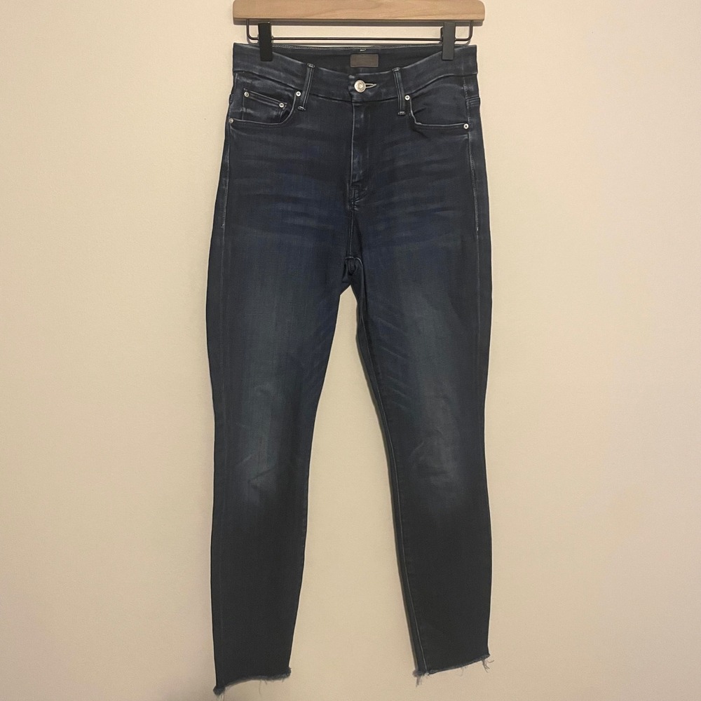 Mother jeans High Waisted‎ Looker Ankle Fray Tonuge and Chic 25 denim Classic - Picture 3 of 9